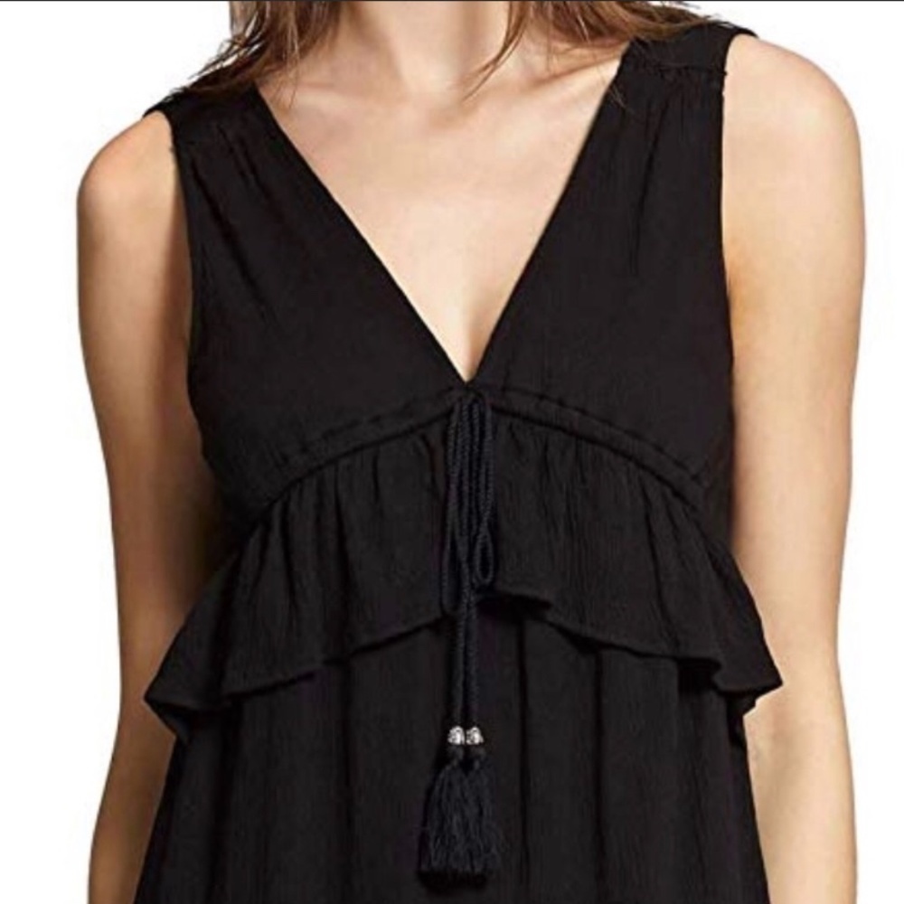 SANCTUARY DELPHINA TIERED BLACK MAXI DRESS - Picture 4 of 15